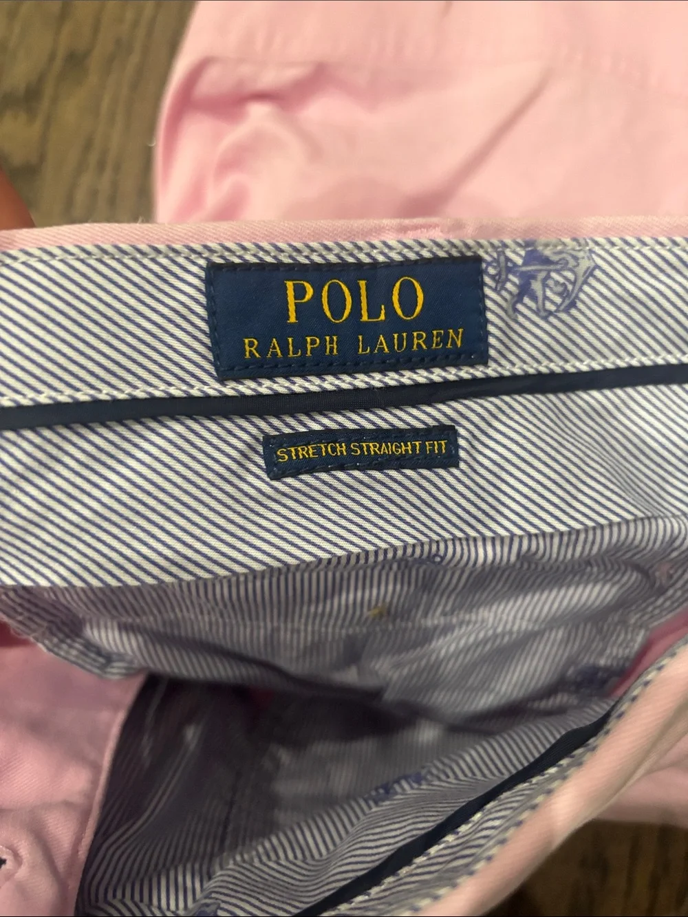 Polo by Ralph Lauren Light Pink Flat Front Chino Shorts